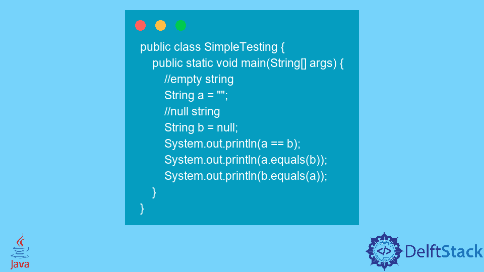 Empty String Example In Java